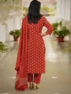 Maroon Colour Rayon Printed Kurti With Pant Dupatta Aaradhna 2066